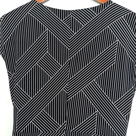 Ann Taylor Faux Wrap Tie Front Dress Sz M - Picture 5 of 5